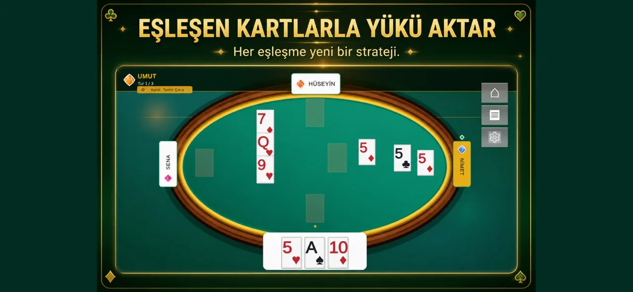 Eşleşen kartlarla yükü aktar