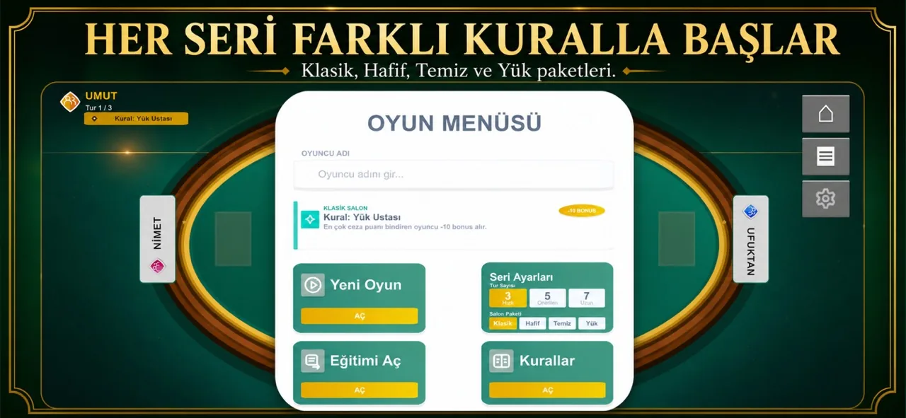 Seri ve oyun seçeneklerini keşfet
